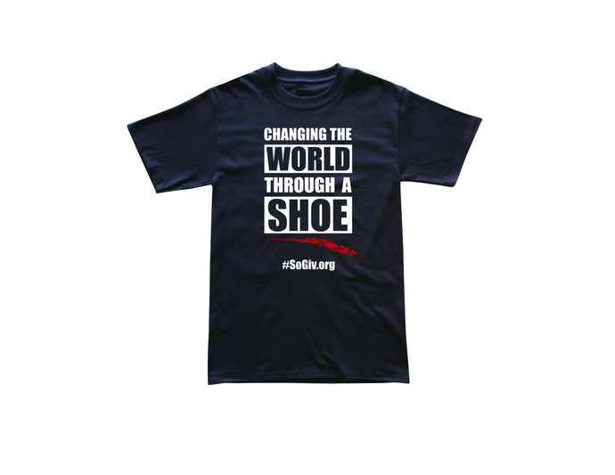 CHANGING WORLD THROUGH A SHOE TEE