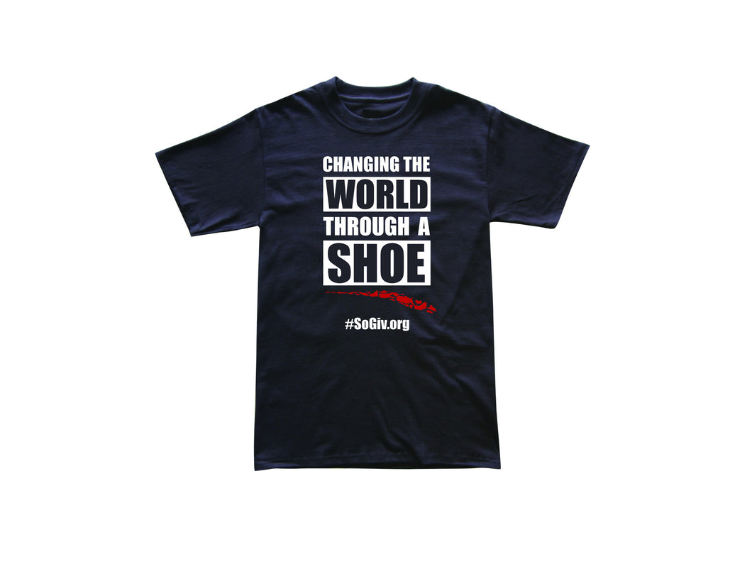 CHANGING WORLD THROUGH A SHOE TEE